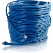 C2g 300ft Cat6 Ethernet Cable - Snagless Sold Shielded - Blue - Category 6 for Network Device - RJ-45 Male - RJ-45 Male - Solid - 300ft - Blue - RoHS Compliance 43124