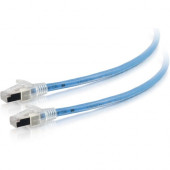 C2g 200ft HDBaseT Certified Cat6a Cable - Non-Continuous Shielding - CMP Plenum - 200 ft Category 6a Network Cable for Network Device - First End: 1 x RJ-45 Male Network - Second End: 1 x RJ-45 Male Network - 10 Gbit/s - Patch Cable - Shielding - Gold Pla
