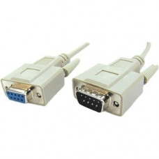 Weltron DB9 Male/Female Null Modem Cable - 3 ft Serial Data Transfer Cable for Modem - First End: 1 x DB-9 Male Serial - Second End: 1 x DB-9 Female Serial - Shielding 44-116MF-3