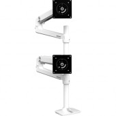Ergotron Desk Mount for Monitor - White - 2 Display(s) Supported40" Screen Support - 40 lb Load Capacity 45-509-216