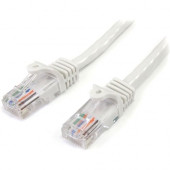 Startech.Com 6 ft White Snagless Cat5e UTP Patch Cable - Category 5e - 6 ft - 1 x RJ-45 Male - 1 x RJ-45 Male - White - RoHS Compliance 45PATCH6WH