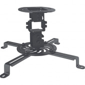 Manhattan Universal Projector Ceiling Mount - Holds up to 13.5 kg (29.7 lbs.); Economy Option; Adjustment Options to Tilt, Swivel and Rotate; Black 461184