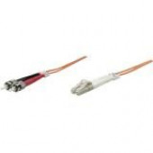 Intellinet Network Solutions Fiber Optic Patch Cable, LC/ST, OM1, 62.5/125, Multimode, Duplex, Orange, 10 ft (3 m) - LSZH Jacket Material 471329