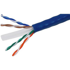 4XEM 1000 ft Roll Blue Cat5e Stranded CM-Rated For In-Wall Use - 1000 ft Category 5e Network Cable for Network Device, Home Theater System, Desktop Computer, Patch Panel - Bare Wire - Bare Wire - CM, CMR - 24 AWG - Blue 4XCAT5ESTRANDB