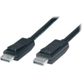 4XEM 15FT DisplayPort M/M Cable - 15 ft DisplayPort A/V Cable for Audio/Video Device, Monitor - First End: 1 x DisplayPort Male Digital Audio/Video - Second End: 1 x DisplayPort Male Digital Audio/Video - Shielding - Black 4XDPDPCBL15