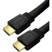 4XEM 15FT Flat HDMI M/M Cable - 15 ft HDMI A/V Cable for Audio/Video Device, TV, Tablet PC, Satellite Receiver - First End: 1 x HDMI Male Digital Audio/Video - Second End: 1 x HDMI Male Digital Audio/Video - Shielding - Gold Plated Connector - Gold Plated