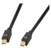 4XEM 6Ft Mini DisplayPort M/M Cable (Black) - 6 ft Mini DisplayPort A/V Cable for Audio/Video Device - First End: 1 x Mini DisplayPort Male Digital Audio/Video - Second End: 1 x Mini DisplayPort Male Digital Audio/Video - Shielding - Nickel, Gold Plated C