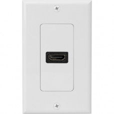 4XEM Single Outlet Female High Speed HDMI Wall Plate with 3D support - White 1Port Single outlet femaleHDMI Wall Plate To Mount To A Single Gang Box - RoHS Compliance 4XWALLHDMI1