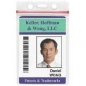 Brady Resealable Holder - Vertical - 3.6" x 2.4" - Vinyl - 100 / Pack - Clear - TAA Compliance 506-ZS