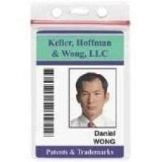 Brady Resealable Holder - Vertical - 3.6" x 2.4" - Vinyl - 100 / Pack - Clear - TAA Compliance 506-ZS