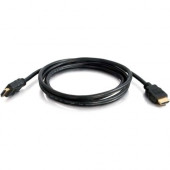 C2g 1.5ft 4K HDMI Cable with Ethernet - High Speed HDMI Cable - M/M - HDMI for Audio/Video Device - 1.50 ft - 1 x HDMI Male Digital Audio/Video - 1 x HDMI Male Digital Audio/Video - Gold Plated Connector 50606