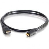 C2g 3ft 4K HDMI to HDMI Mini Cable with Ethernet - High Speed - 60Hz - M/M - 3 ft HDMI A/V Cable for Audio/Video Device, Smartphone, Tablet, Desktop Computer - First End: 1 x HDMI Male Digital Audio/Video - Second End: 1 x HDMI (Mini Type C) Male Digital 