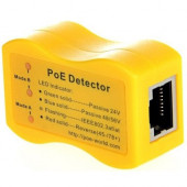 VisionTek PoE Detector for IEEE 802.3 or Passive PoE - Quickly Identify Power Over Ethernet; Display Indicates Passive or 802.3af/at; 24v, 48v, or 56v; and Mode B Reverse Polarity - PoE Testing - 1 x Network (RJ-45) 600019