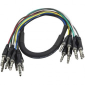 Monoprice 1 Meter (3ft) 8-Channel 1/4inch TRS Male to 1/4inch TRS Male Snake Cable - 3 ft 6.35mm Audio Cable for Audio Device - First End: 8 x 6.35mm Male Audio - Second End: 8 x 6.35mm Male Audio - Snake Cable - Shielding 601191