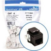 Leviton eXtreme 6+ Component-Rated Keystone Jack - RJ-45, 110 61110-BB6