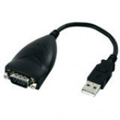 Wasp USB to Serial Converter Cable - Type A Male USB, DB-9 Male Serial - Black - TAA Compliance 633808160029