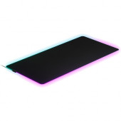 SteelSeries Cloth RGB Gaming Mousepad - 0.16" x 48.03" x 23.23" Dimension - Black - Silicon Base, Rubber Base, Cloth Surface, Fabric - Anti-slip 63511