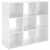 Whitmor Storage Rack - 9 Compartment(s) - Stackable - White 6422-8859-WHT