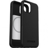 Otterbox iPhone 12 and iPhone 12 Pro Symmetry Series+ Case with MagSafe - For Apple iPhone 12, iPhone 12 Pro Smartphone - Black - Bacterial Resistant, Drop Resistant, Bump Resistant - Polycarbonate, Synthetic Rubber 77-80138