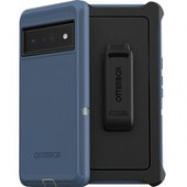 Otterbox Defender Rugged Carrying Case (Holster) Google Pixel 6 Pro Smartphone - Fort Blue - Drop Resistant, Dirt Resistant, Dust Resistant, Lint Resistant, Scrape Resistant, Bump Resistant - Polycarbonate Shell, Synthetic Rubber Cover, Polycarbonate Hols