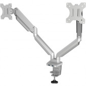 Fellowes Platinum Series Dual Monitor Arm - Silver - 2 Display(s) Supported27" Screen Support - 40 lb Load Capacity 8056501