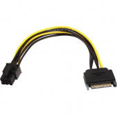 Monoprice 8 inch SATA 15pin to 6pin PCI Express Card Power Cable - For PCI Express Card 8494