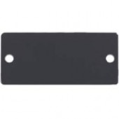 Kramer Wall Plate Insert - Blank Slot Cover Plate - Black - 0.9" Height - 2" Width - 0.1" Depth 85-820299