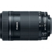 Canon - 55 mm to 250 mm - f/4 - 5.6 - Telephoto Zoom Lens for EF/EF-S - 58 mm Attachment - 0.29x Magnification - 4.5x Optical Zoom - Optical IS - STM - 2.8"Diameter 8546B002