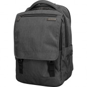 Samsonite Modern Utility Carrying Case (Backpack) for 15.6" Notebook - Charcoal, Charcoal Heather - Water Resistant Bottom, Drop Resistant, Shock Resistant Interior - Ripstop Polyester, Tricot Pocket - Handle, Shoulder Strap - 17.8" Height x 8&q
