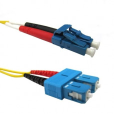 Weltron LC/SC Single Mode 9/125M Yellow Fiber Patch Cables - 26.25 ft Fiber Optic Network Cable for Network Device - First End: 2 x - Second End: 2 x - Patch Cable - Yellow 90-1502-8M