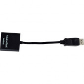 VisionTek DisplayPort to SL DVI-D Active Adapter (M/F) - 7" DisplayPort/DVI Video Cable for Audio/Video Device, Monitor - First End: 1 x DisplayPort Male Digital Audio/Video - Second End: 1 x DVI-D Female Digital Video - Black 900340