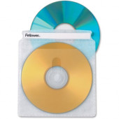 Fellowes Double-Sided CD/DVD Sleeves - 25 pack - Sleeve - Plastic - Clear - 2 CD/DVD 90661