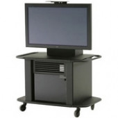 ClearOne Titan Single Plasma Display Cart - Steel, Acrylic - Smoke 911-300-101