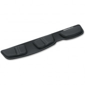 Fellowes Keyboard Palm Support with Microban&reg; Protection - 0.6" x 18.3" x 3.4" Dimension - Black - Leatherette Cover, Memory Foam 9182501