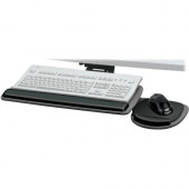 Fellowes Standard Keyboard Tray - 4.5" Height x 30.5" Width x 20" Depth - Graphite, Black - Wood - TAA Compliance 93841