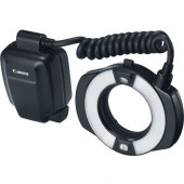 Canon Macro Ring Lite MR-14EX II - E-TTL, Manual - Guide Number 10.5 m/45.9 ft - Recycle Time 5.5 Second - 16.40 ft Range - 80&deg; Horizontal, 80&deg; Vertical - 4 x Batteries Supported - AA - Shoe Mount 9389B002