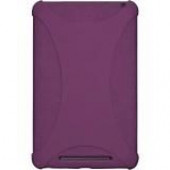 Amzer Silicone Skin Jelly Case - Purple - For Tablet - Purple - Shock Absorbing, Drop Resistant, Bump Resistant, Dust Resistant, Scratch Resistant, Damage Resistant, Tear Resistant, Strain Resistant, Stretch Resistant, Pinch Resistant - Silicone, Jelly 94
