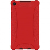 Amzer Silicone Skin Jelly Case - Red - For Tablet - Red - Shock Absorbing, Drop Resistant, Bump Resistant, Dust Resistant, Scratch Resistant, Damage Resistant, Tear Resistant, Strain Resistant, Stretch Resistant, Pinch Resistant - Silicone, Jelly 96135