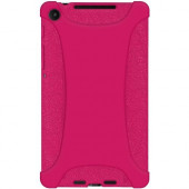 Amzer Silicone Skin Jelly Case - Hot Pink - For Tablet - Hot Pink - Shock Absorbing, Drop Resistant, Bump Resistant, Dust Resistant, Scratch Resistant, Damage Resistant, Tear Resistant, Strain Resistant, Stretch Resistant, Pinch Resistant - Silicone, Jell