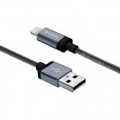 Verbatim Sync & Charge Lightning Cable - 47 in. Braided Black - 47 in. Braided Black 99211