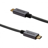 Verbatim USB-C to USB-C Cable - 47 in. Braided Black - 47 in. Braided Black 99674