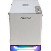 In Win A1 PLUS Computer Case - Mini-tower - White - SECC, Tempered Glass - 2 x Bay - 2 x 4.72" x Fan(s) Installed - 1 x 650 W - Power Supply Installed - Mini ITX Motherboard Supported - 15.65 lb - 4 x Fan(s) Supported - 2 x Internal 2.5" Bay - 2