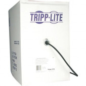 Tripp Lite 1000ft RG6/U Quad Shield CMR Rated Coaxial Cable Black 1000'' - Coaxial - 1000 ft - 1 x Bare Wire - 1 x Bare Wire - Shielding - TAA Compliance A224-01K-BK