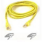 Belkin Cat5e Patch Cable - RJ-45 Male Network - RJ-45 Male Network - 5ft - Yellow - TAA Compliance A3L791-05-YLW-S