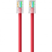 Belkin Cat5e Patch Cable - RJ-45 Male Network - RJ-45 Male Network - 25ft - Red A3L791-25-RED