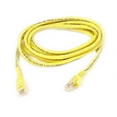 Belkin Cat. 5e Patch Cable - RJ-45 Male - RJ-45 Male - 50ft - TAA Compliance A3L791B50-YLW-S