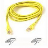 Belkin Cat5e Patch Cable - RJ-45 Male Network - RJ-45 Male Network - 2ft - Yellow A3L791-02-YLW