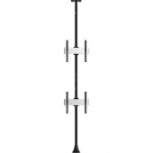 Atdec ceiling to floor Fixed 1 x 2 - 2 Display(s) Supported65" Screen Support - 220 lb Load Capacity ADBS-1X2-4FCF