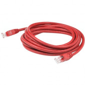AddOn 132ft RJ-45 (Male) to RJ-45 (Male) Red Cat5e UTP PVC Copper Patch Cable - 132 ft Category 5e Network Cable for Network Device, Computer, Patch Panel, Hub, Switch, Media Converter, Router - First End: 1 x RJ-45 Male Network - Second End: 1 x RJ-45 Ma