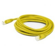 AddOn 2ft RJ-45 (Male) to RJ-45 (Male) Yellow Cat6A UTP PVC Copper Patch Cable - 2 ft Category 6a Network Cable for Patch Panel, Hub, Switch, Media Converter, Router, Network Device - First End: 1 x RJ-45 Male Network - Second End: 1 x RJ-45 Male Network 
